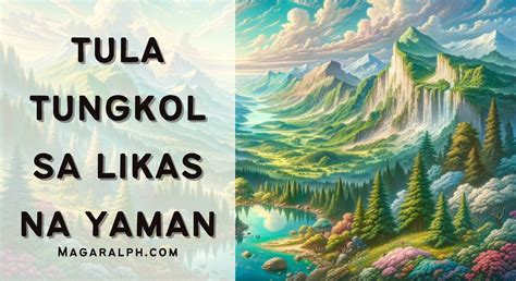 likas na yaman tula
